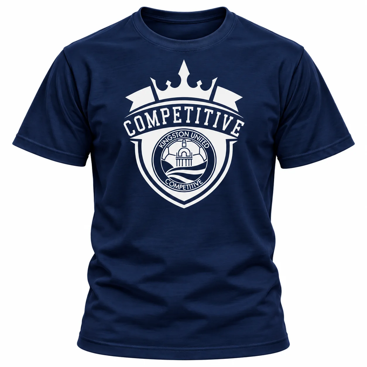 Navy Kingston United Competitive Heavyweight Tee